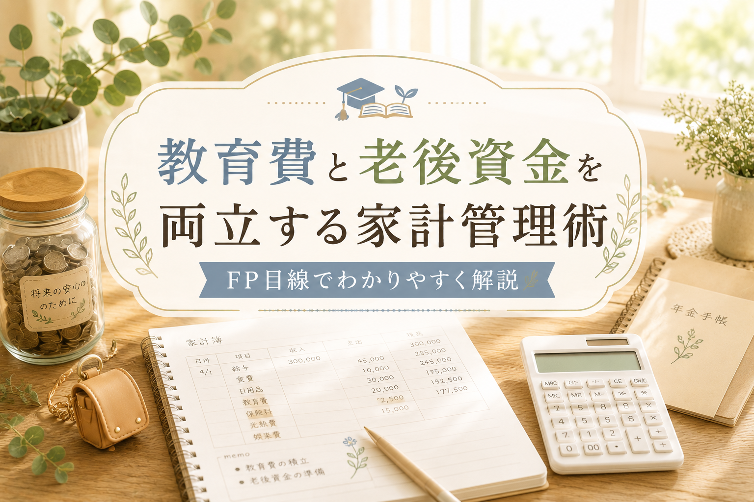 教育費と老後資金を両立する家計管理術｜FP勉強中目線で無理なく貯めるコツを徹底解説