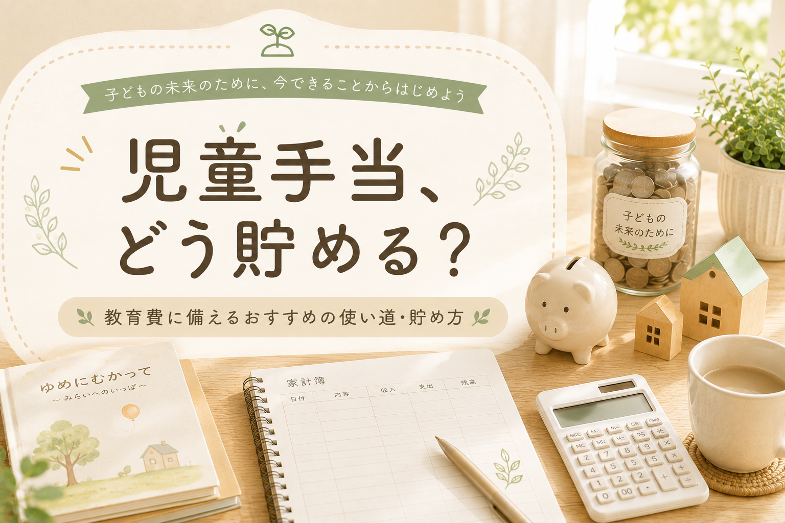 児童手当の使い道はどうする？おすすめの貯め方｜教育費を無理なく準備する方法